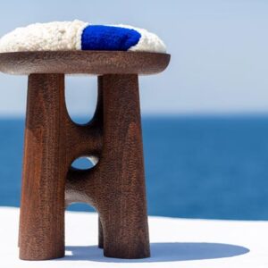 Tabouret bois Ressac petite assise – Image 3