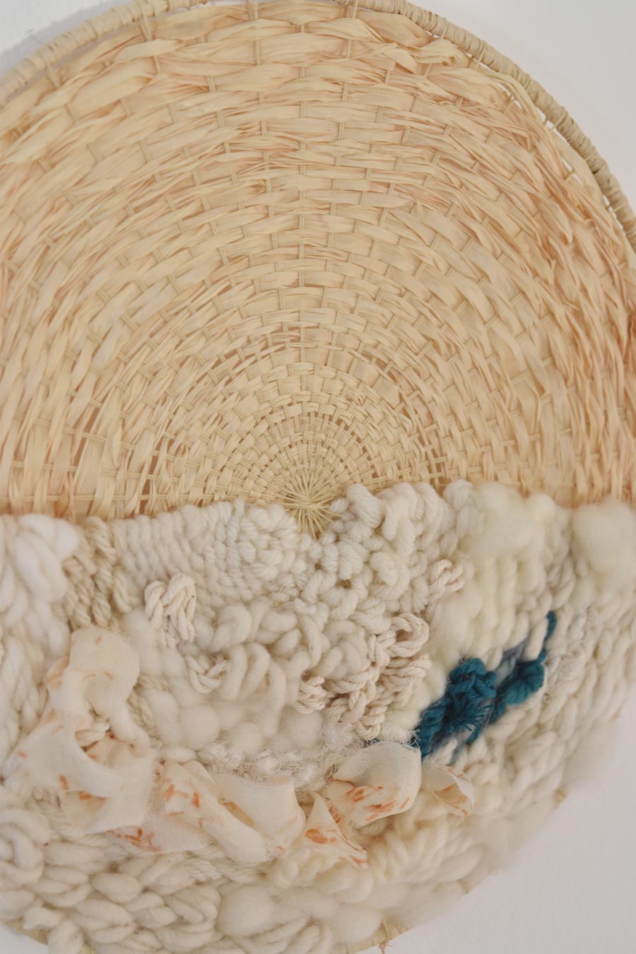 Facette - Tenture murale raphia et soie