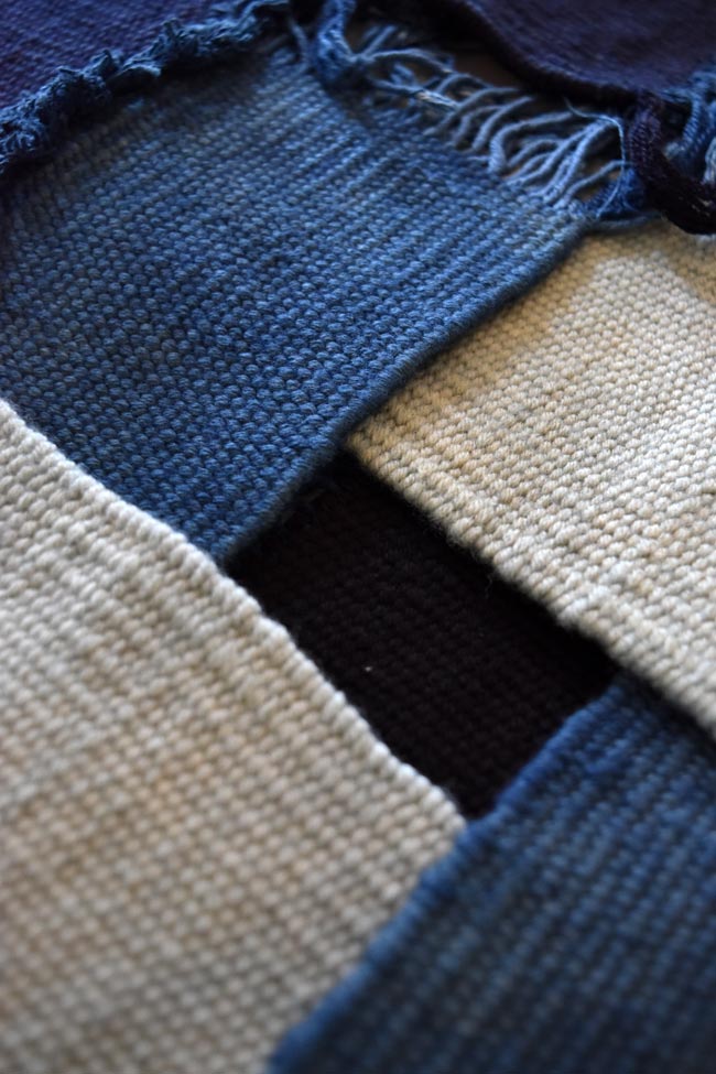 tissage et indigo par Candice Aubert-Dhô et Laetitia Costechareyre